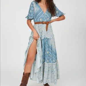 Arnhem liberty duster dress in indigo.